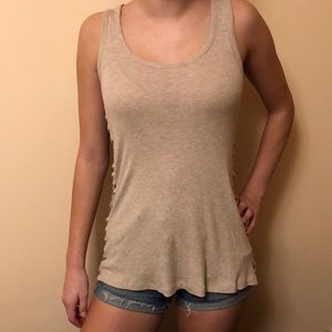 NAKED ZEBRA - thick strapped tank top